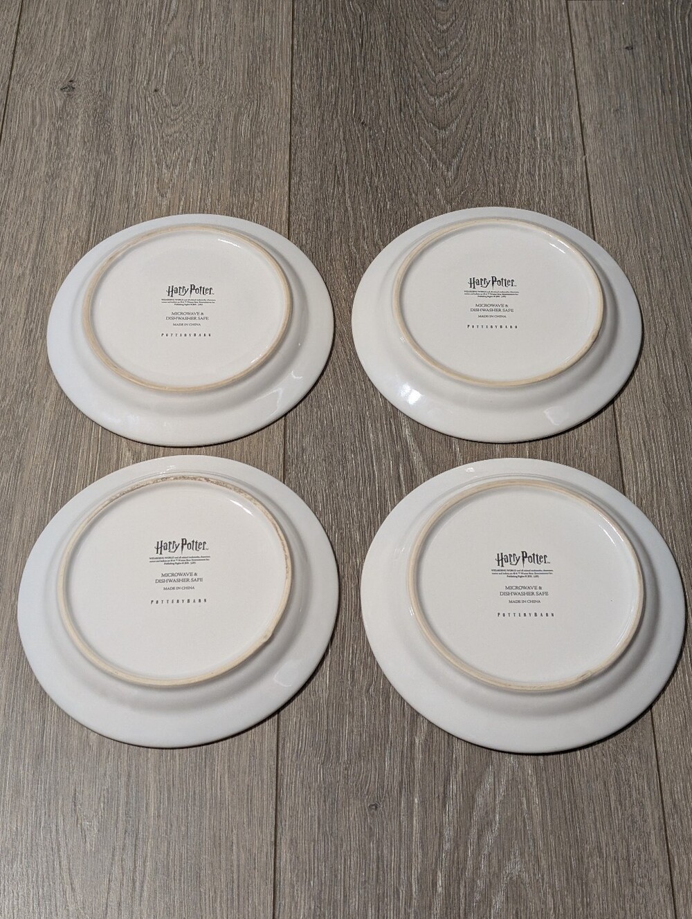 Pottery Barn Harry Potter Wizarding World Hogwarts 🏠 Set Of 4 Appetizer 🍽️ - Picture 10 of 11